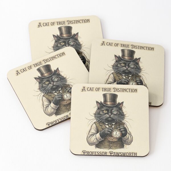 Item preview, Steampunk Cat Gift Funny Gentleman Cat Victorian Black Cat  Lover Dark Academia Cat Portrait Shirt designed and sold by Dev Mode.