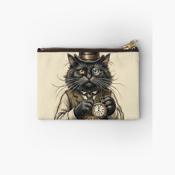 Item preview, Steampunk Cat Gift Funny Gentleman Cat Victorian Black Cat  Lover Dark Academia Cat Portrait Shirt designed and sold by Dev Mode.