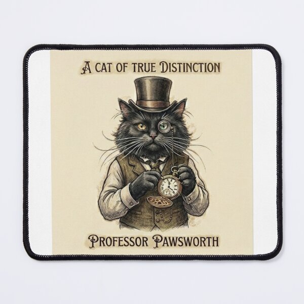 Item preview, Steampunk Cat Gift Funny Gentleman Cat Victorian Black Cat Lover Dark Academia Cat Portrait Shirt designed and sold by Dev Mode.