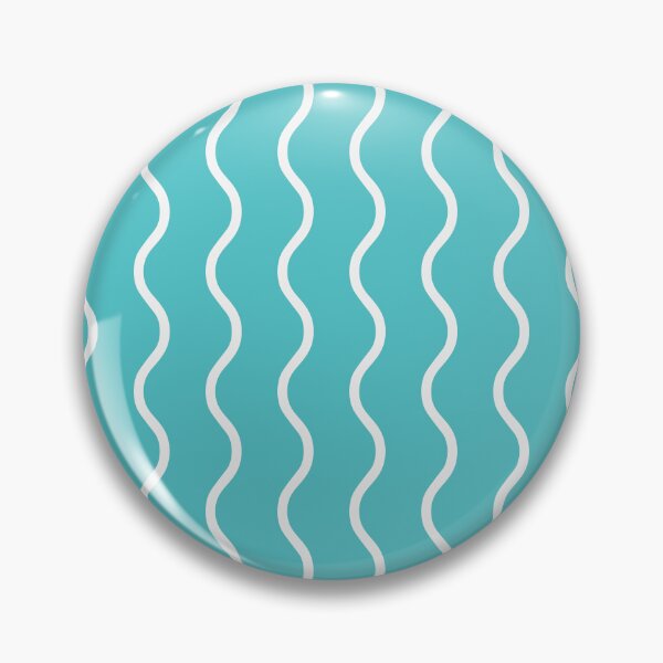 Item preview, Aqua And White Waves Pattern designed and sold by pattern-archive.