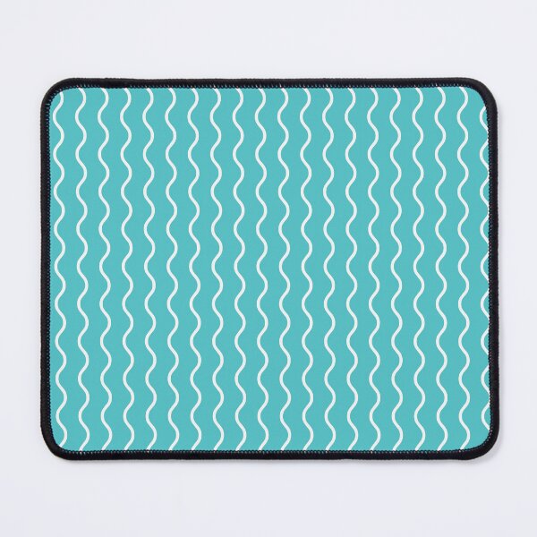 Item preview, Aqua And White Waves Pattern designed and sold by pattern-archive.