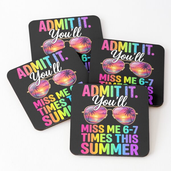 Item preview, Admit It Youll Miss Me 6-7 Times Summer Teacher Shirt designed and sold by SofenArt.