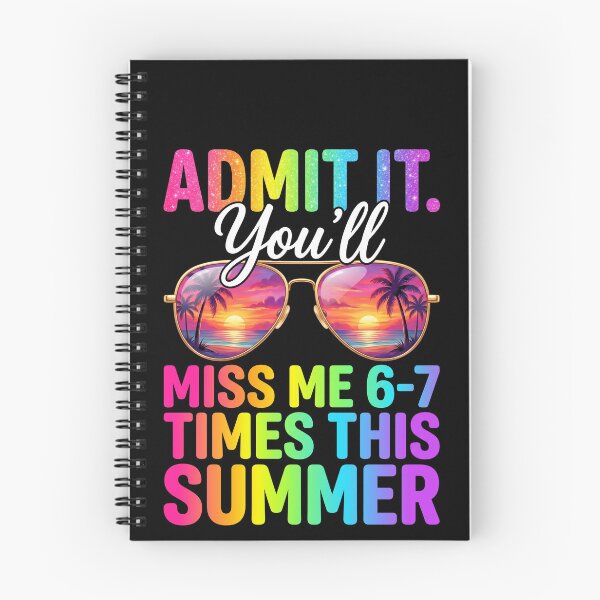 Item preview, Admit It Youll Miss Me 6-7 Times Summer Teacher Shirt designed and sold by SofenArt.