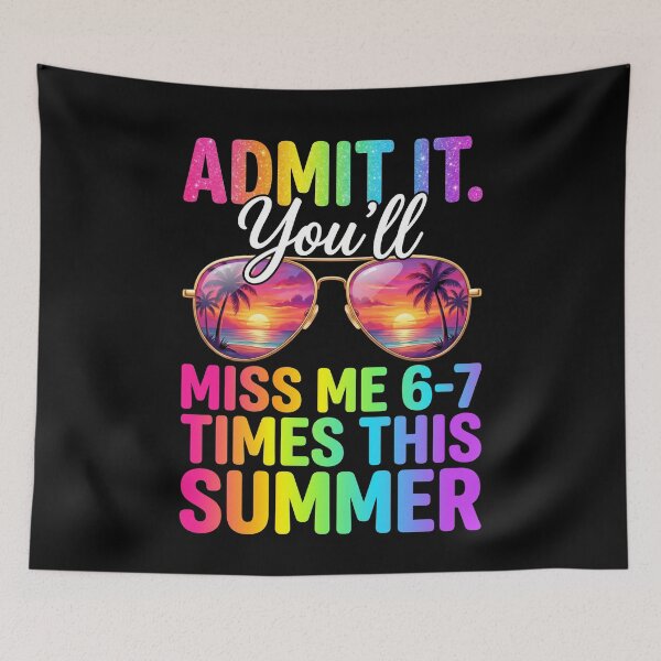 Item preview, Admit It Youll Miss Me 6-7 Times Summer Teacher Shirt designed and sold by SofenArt.