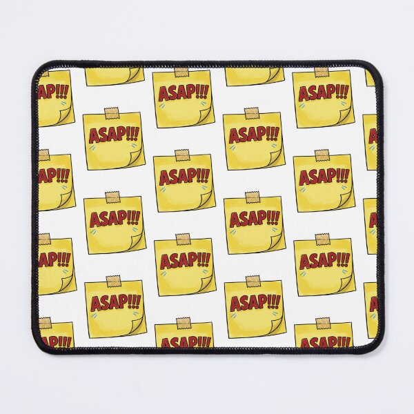 Item preview, ASAP!!! Funny Sticky Note Sticker — Office Humor Gift designed and sold by Inka Moon Design.
