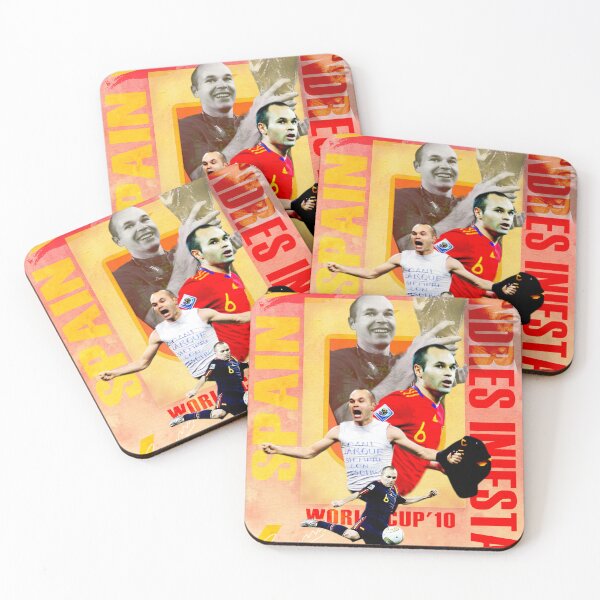 Item preview, Andres Iniesta Spanish National Team Print designed and sold by Af-RT10.