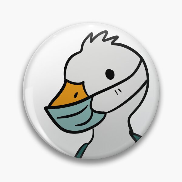 Item preview, Cute Doctor Goose - Hero Nurse White Bird with Mask and Stethoscope designed and sold by LYAN-STORE.
