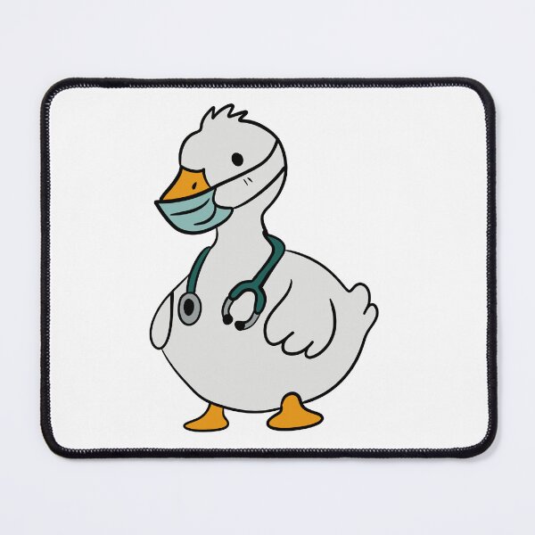 Item preview, Cute Doctor Goose - Hero Nurse White Bird with Mask and Stethoscope designed and sold by LYAN-STORE.