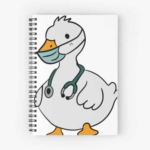 Item preview, Cute Doctor Goose - Hero Nurse White Bird with Mask and Stethoscope designed and sold by LYAN-STORE.