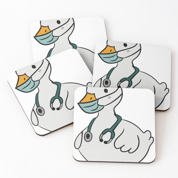Item preview, Cute Doctor Goose - Hero Nurse White Bird with Mask and Stethoscope designed and sold by LYAN-STORE.