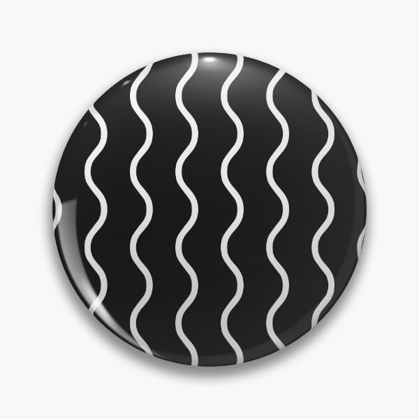 Item preview, Black And White Waves Pattern designed and sold by pattern-archive.