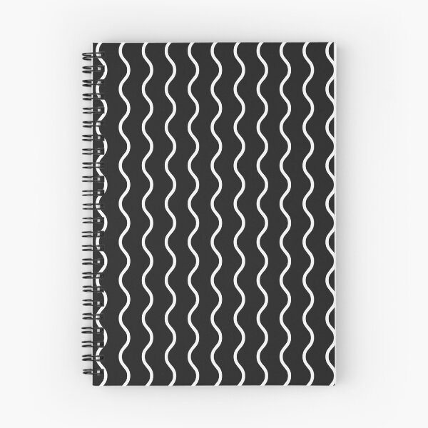 Item preview, Black And White Waves Pattern designed and sold by pattern-archive.