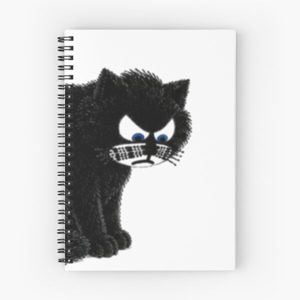 Item preview, Sir Aulus - Disappointed Grumpy Black Cat designed and sold by Liqvorx.