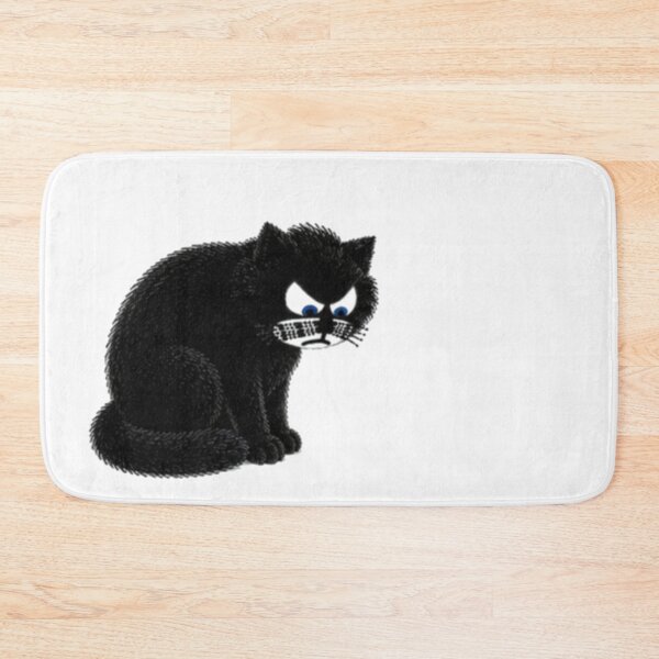 Item preview, Sir Aulus - Disappointed Grumpy Black Cat designed and sold by Liqvorx.