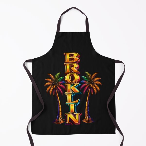Item preview, Broklin Neon Palms Vertical Retro Design designed and sold by Les-Ink-Studio.