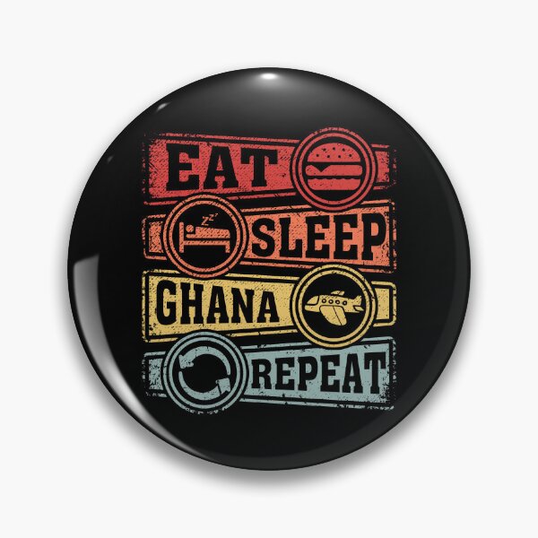 Item preview, Eat Sleep Ghana Repeat designed and sold by GabbyKash.