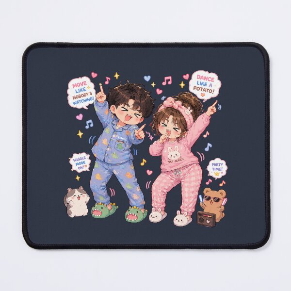 Item preview, Copy of Funny Chibi Couple After Shopping | Sleepy Girlfriend & Chaotic Boyfriend Kawaii Sticker designed and sold by J&J's Creation.