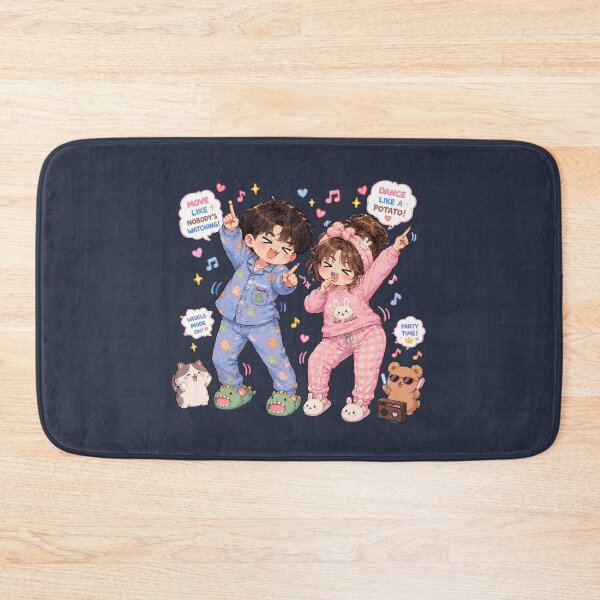 Item preview, Copy of Funny Chibi Couple After Shopping | Sleepy Girlfriend & Chaotic Boyfriend Kawaii Sticker designed and sold by J&J's Creation.