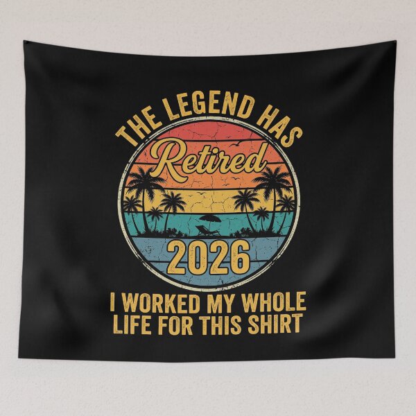 Item preview, The Legend Has Retired 2026 Vintage Beach Sunset designed and sold by SofenArt.