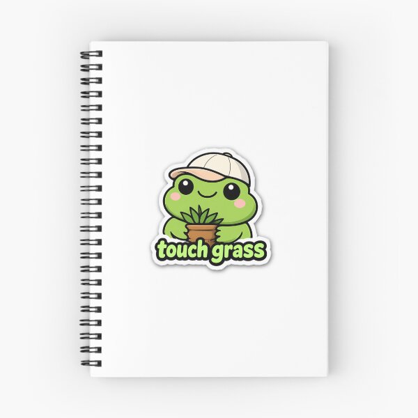 Item preview, Touch Grass Meme Sticker– Funny Internet Detox Quote designed and sold by Sticker Sprout.