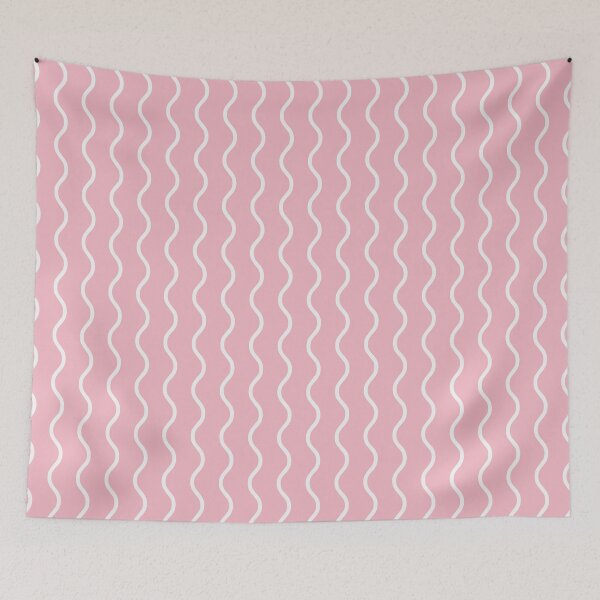 Item preview, Blush And White Waves Pattern designed and sold by pattern-archive.