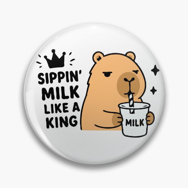 Item preview, Dairy Capybara Chill - Milk Capy Sticker Pack - Tee designed and sold by RedStreamStudio.