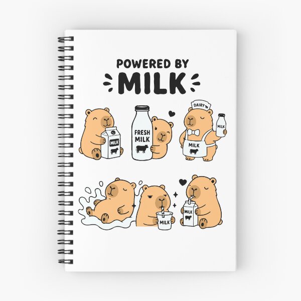 Item preview, Dairy Capybara Chill - Milk Capy Sticker Pack - Tee designed and sold by RedStreamStudio.