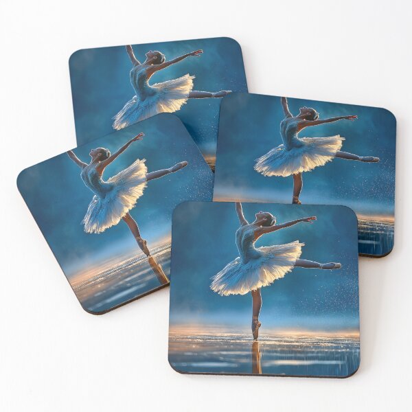Item preview, Elegant Ballerina Dancing on a Reflective Surface designed and sold by Artessie.