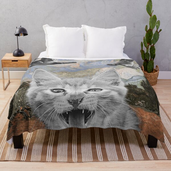 Item preview, Crazy Kitties Having Fun Surrealistic Illustration designed and sold by CDPrintsDesigns.