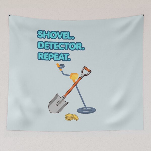Item preview, Shovel. Detector. Repeat. Funny Tee For Metal Detectorists designed and sold by WearFine.