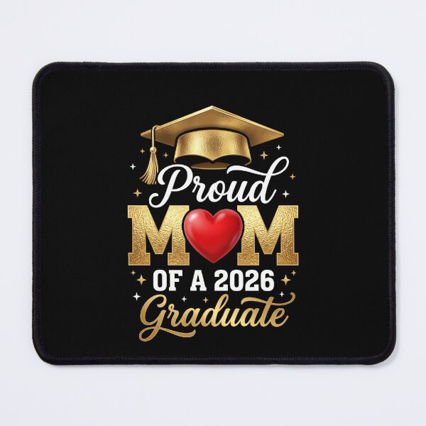 Item preview, Proud Mom of 2026 Graduate Gold Foil Shirt designed and sold by SofenArt.