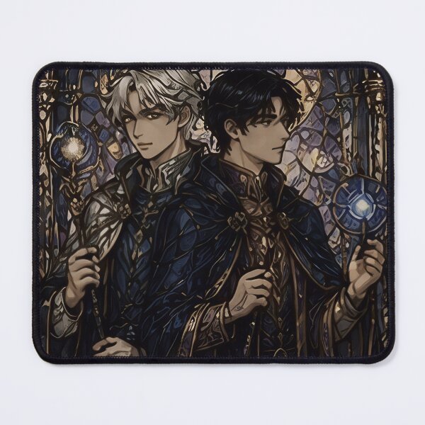 Item preview, Mystic Sorcerers: Elegant Stained Glass Wizards Art designed and sold by Soluna Studio.