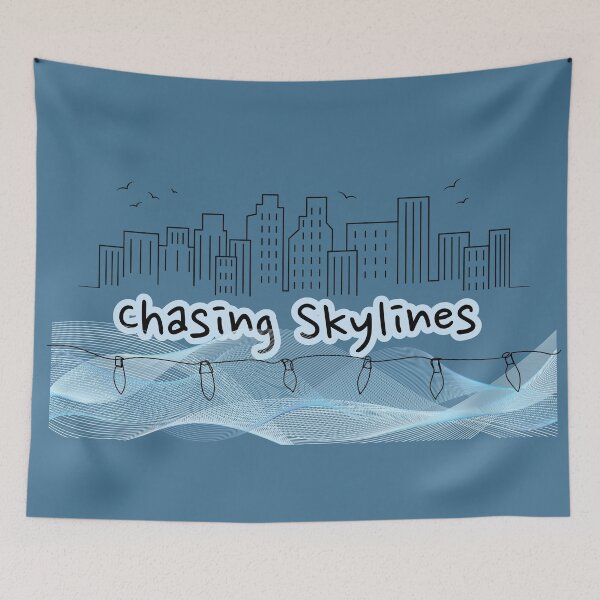 Item preview, Chasing Skylines – Aesthetic Urban Streetwear City Lights Design designed and sold by Drishya-Designs.