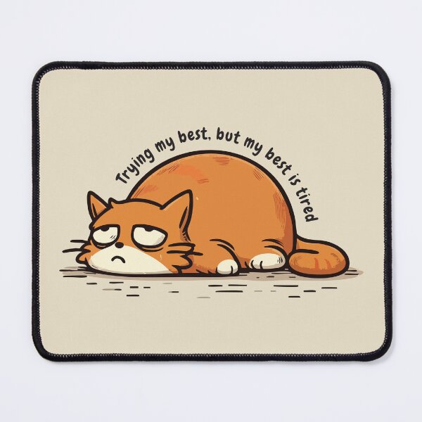 Item preview, Trying My Best But My Best Is Tired – Relatable Burnout Quote designed and sold by Scaryzz.