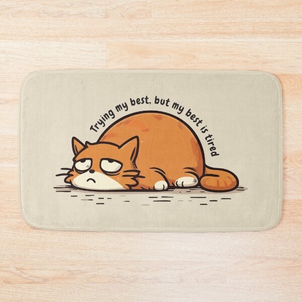 Item preview, Trying My Best But My Best Is Tired – Relatable Burnout Quote designed and sold by Scaryzz.