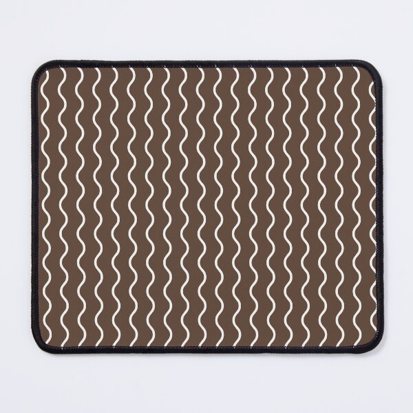Item preview, Brown And White Waves Pattern designed and sold by pattern-archive.