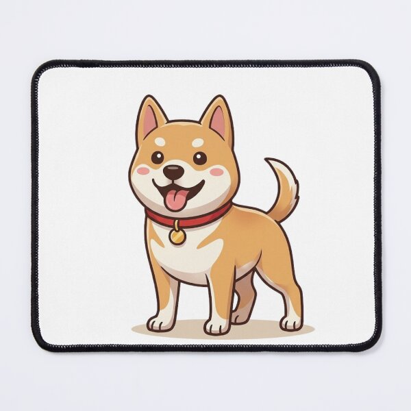 Item preview, Happy Kawaii Shiba Inu Puppy Cartoon designed and sold by GiggleInkTees.