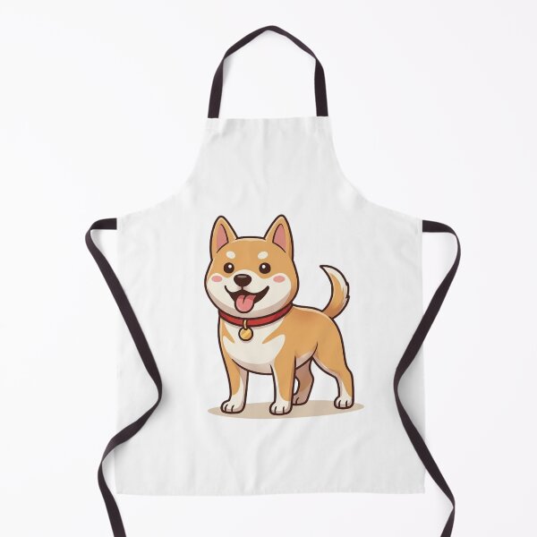 Item preview, Happy Kawaii Shiba Inu Puppy Cartoon designed and sold by GiggleInkTees.