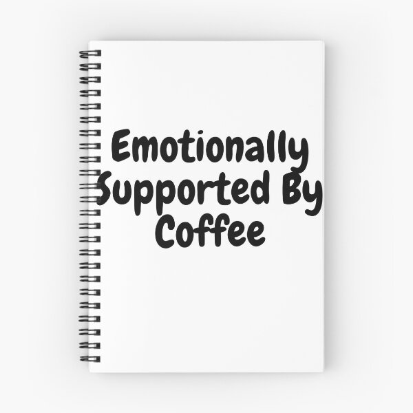 Item preview, Emotionally Supported By Coffee | Funny Dad Coffee Shirt designed and sold by Whysoserious42.