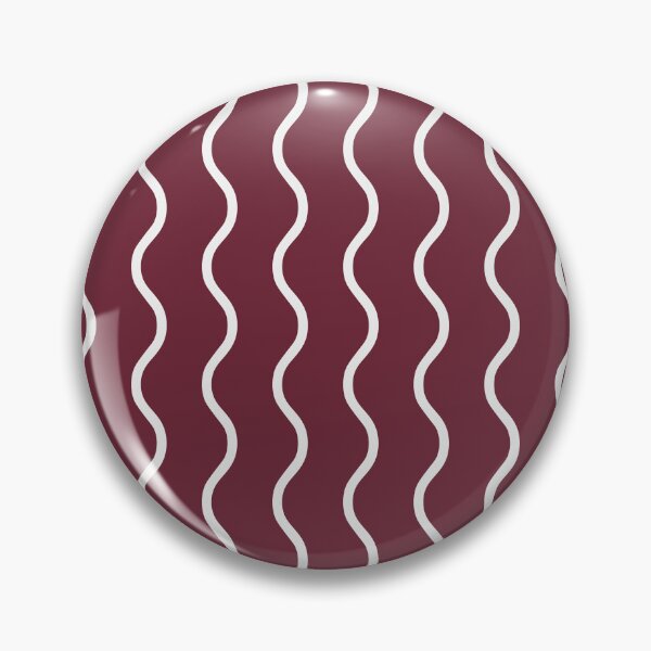 Item preview, Burgundy And White Waves Pattern designed and sold by pattern-archive.