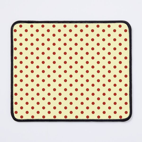 Item preview, Lemon Chiffon Yellow and Red Mini Polka Dots designed and sold by Jeallan Designs.