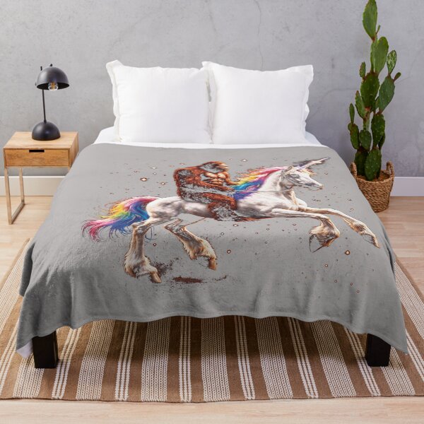 Item preview, Bigfoot Riding Unicorn Funny Men Women Sasquatch Vintage designed and sold by GreggRoss.