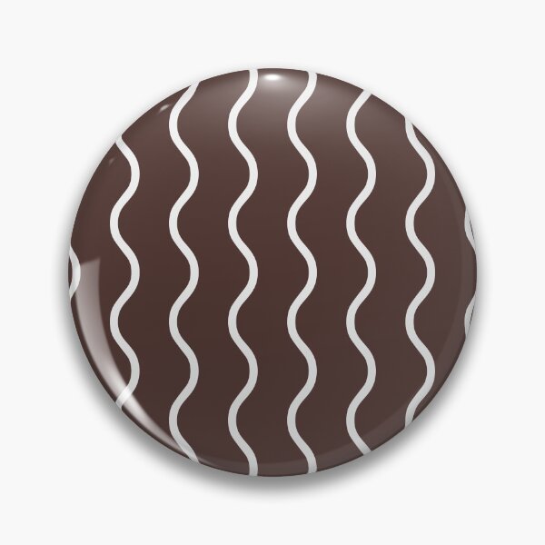 Item preview, Chocolate And White Waves Pattern designed and sold by pattern-archive.