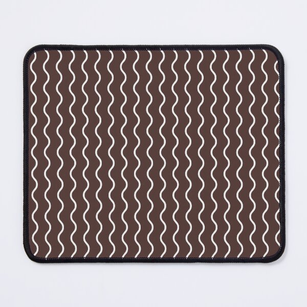 Item preview, Chocolate And White Waves Pattern designed and sold by pattern-archive.