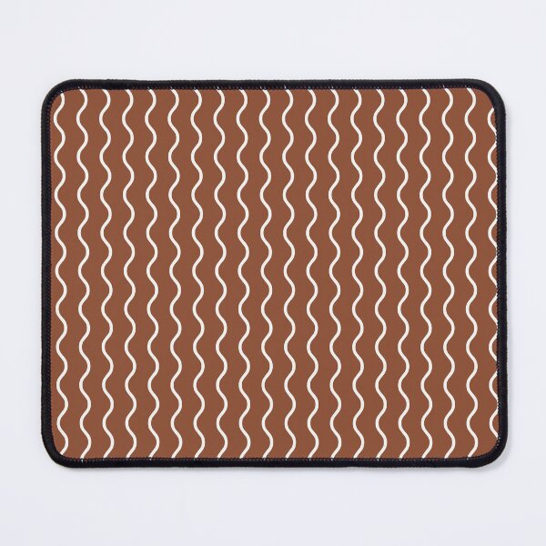 Item preview, Copper And White Waves Pattern designed and sold by pattern-archive.