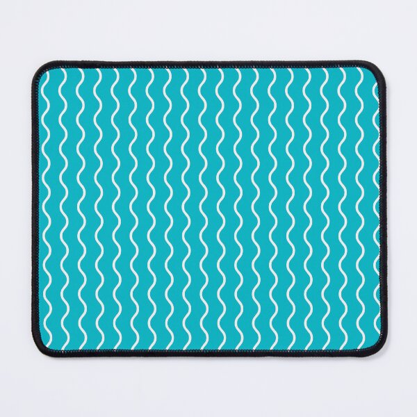 Item preview, Cyan And White Waves Pattern designed and sold by pattern-archive.