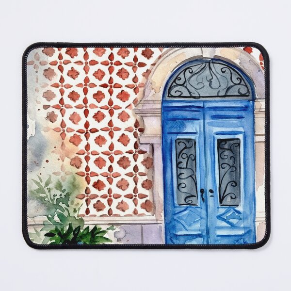 Item preview,  Blue Azulejo Door designed and sold by posteriocrew.