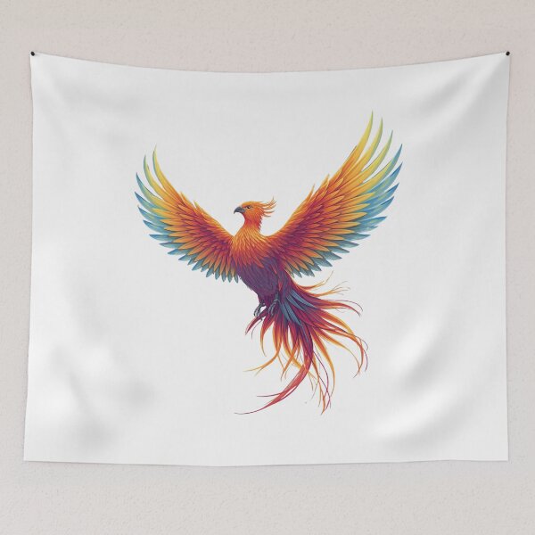 Item preview, Colorful Phoenix Bird designed and sold by NourHuda.