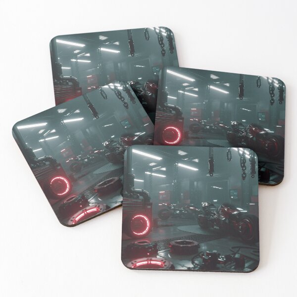 Item preview, Cyberpunk Garage Neon Motorcycles designed and sold by Visual Foundry.