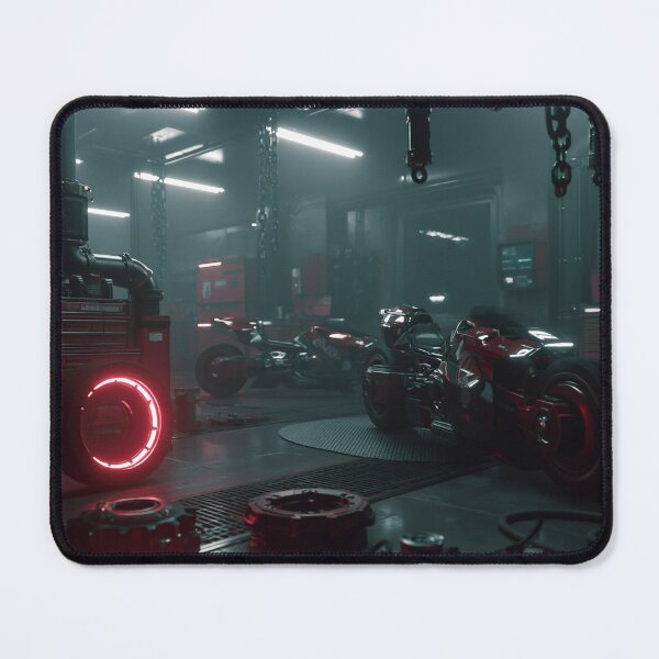 Item preview, Cyberpunk Garage Neon Motorcycles designed and sold by Visual Foundry.